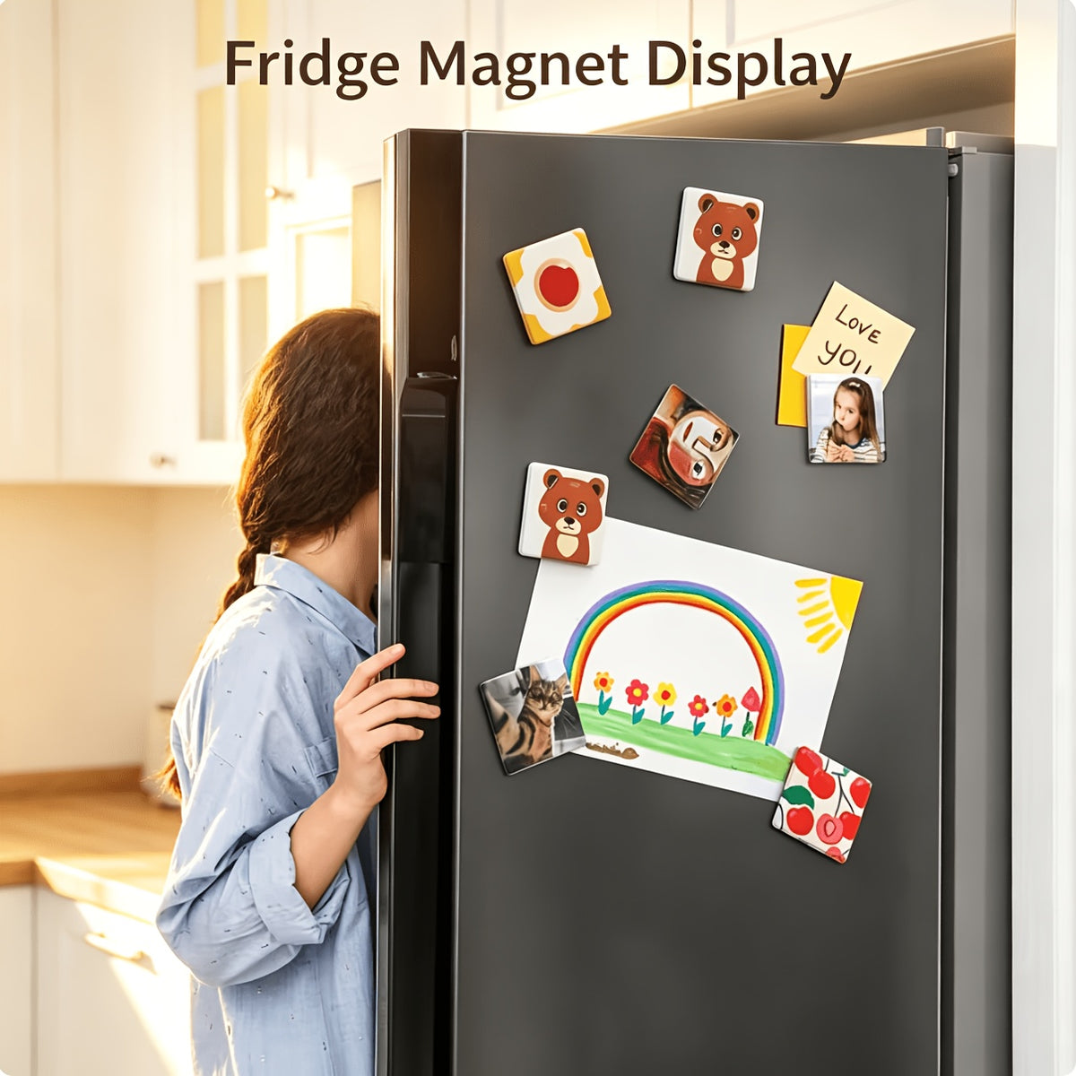 DIY acrylic fridge magnet