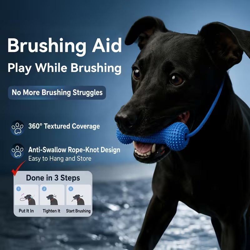 Limited Time: 30% OFF⚡ Interactive Dental Chew Toy & Self-Brushing Dog Toothbrush Stick
