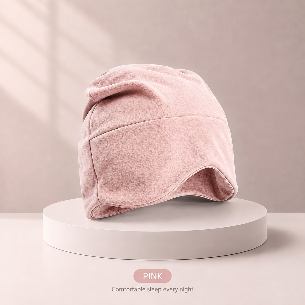 Limited Time: 30% OFF⚡ Quiet Rest Ultra-Soft Plush Sleep Cap & 360° Light Blocking Eye Mask
