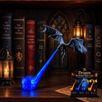 Limited Time: 30% OFF⚡ 🔥Fire-Breathing Medieval Black Dragon Resin Statue