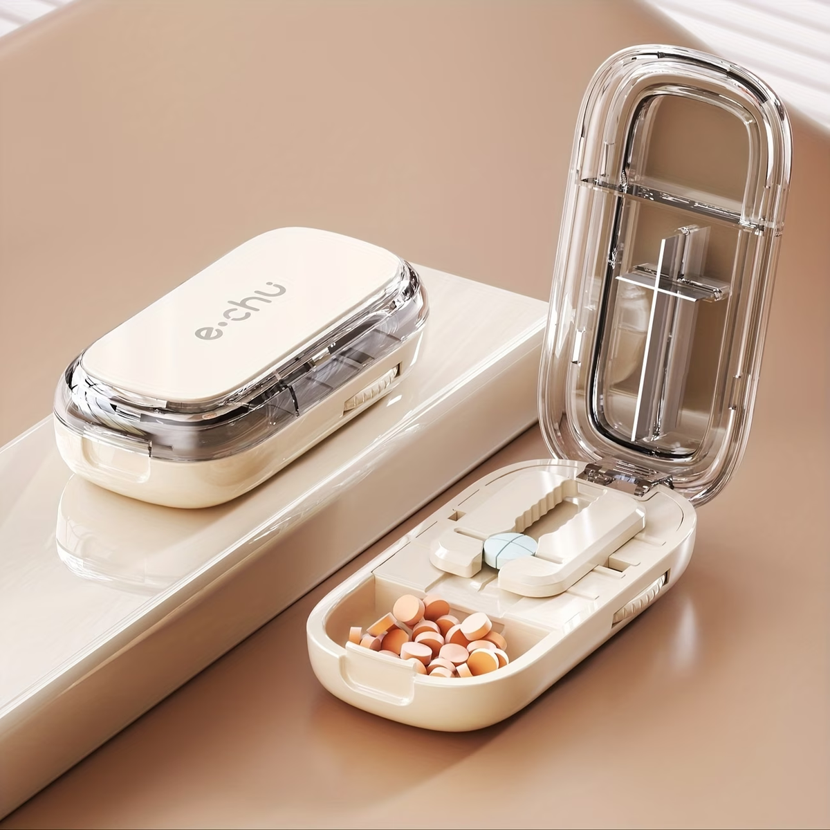 Limited Time: 30% OFF⚡ 2-in-1 Precision Pill Cutter & Daily Storage Box