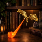Limited Time: 30% OFF⚡ 🔥Fire-Breathing Medieval Black Dragon Resin Statue