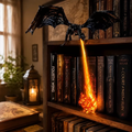 Limited Time: 30% OFF⚡ 🔥Fire-Breathing Medieval Black Dragon Resin Statue