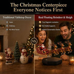 Limited Time: 30% OFF⚡ Magnetic Levitating Santa Sleigh with Reindeer Statue – Floating Christmas Tabletop Decoration & Holiday Gift